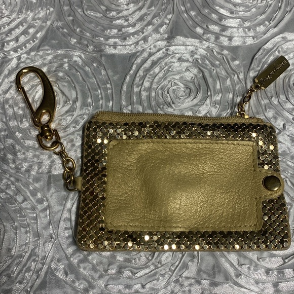 Whiting & Davis Gold Mesh card/coin purse